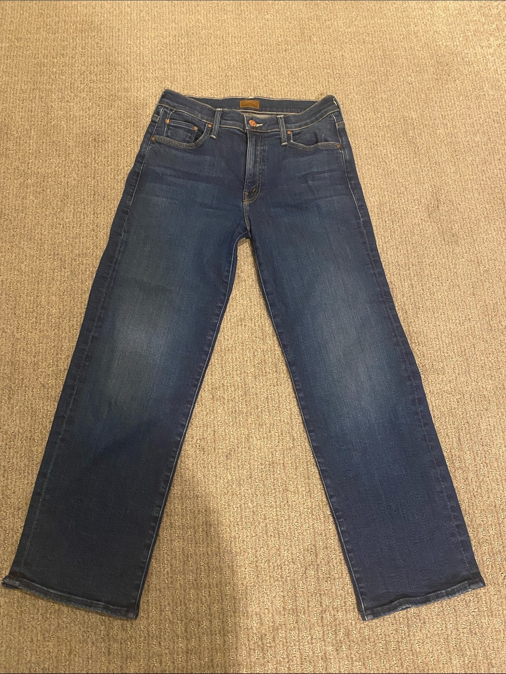 MOTHER Rambler Mid Rise ankle Straight-Leg Jeans